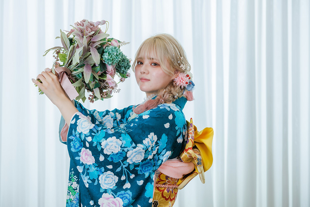 静岡市・富士市・沼津市のドレス専門店フィーノ記念日の成人式の記念写真撮影