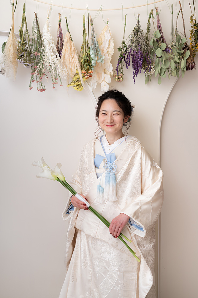 静岡県富士市の写真スタジオ、フィーノ記念日で撮影したソロウエディングの記念写真