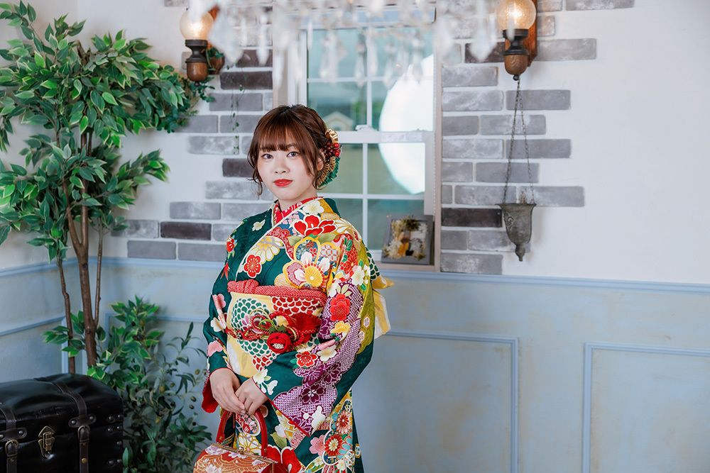 静岡市・富士市・沼津市のドレス専門店フィーノ記念日の成人式の記念写真撮影