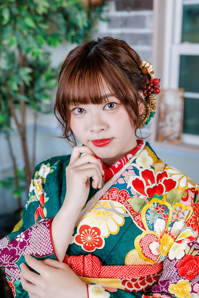 静岡市・富士市・沼津市のドレス専門店フィーノ記念日の成人式の記念写真撮影