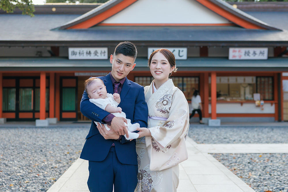 静岡市・富士市・沼津市のドレス専門店フィーノ記念日のお宮参り記念写真・記念撮影