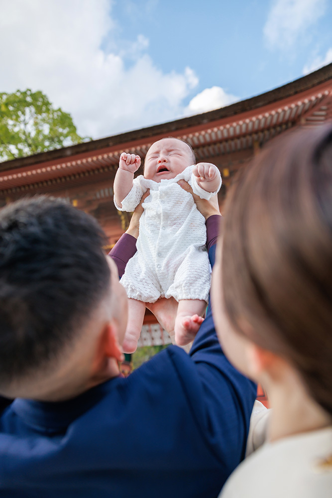 静岡市・富士市・沼津市のドレス専門店フィーノ記念日のお宮参り記念写真・記念撮影