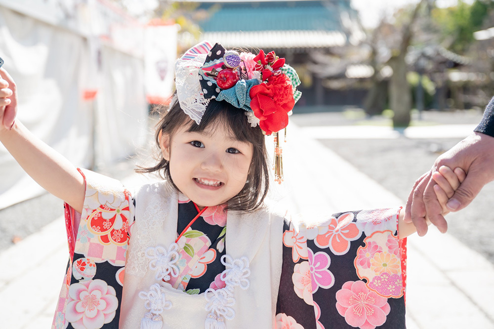 静岡市・富士市・沼津市のドレス専門店フィーノ記念日の七五三の記念写真・記念撮影