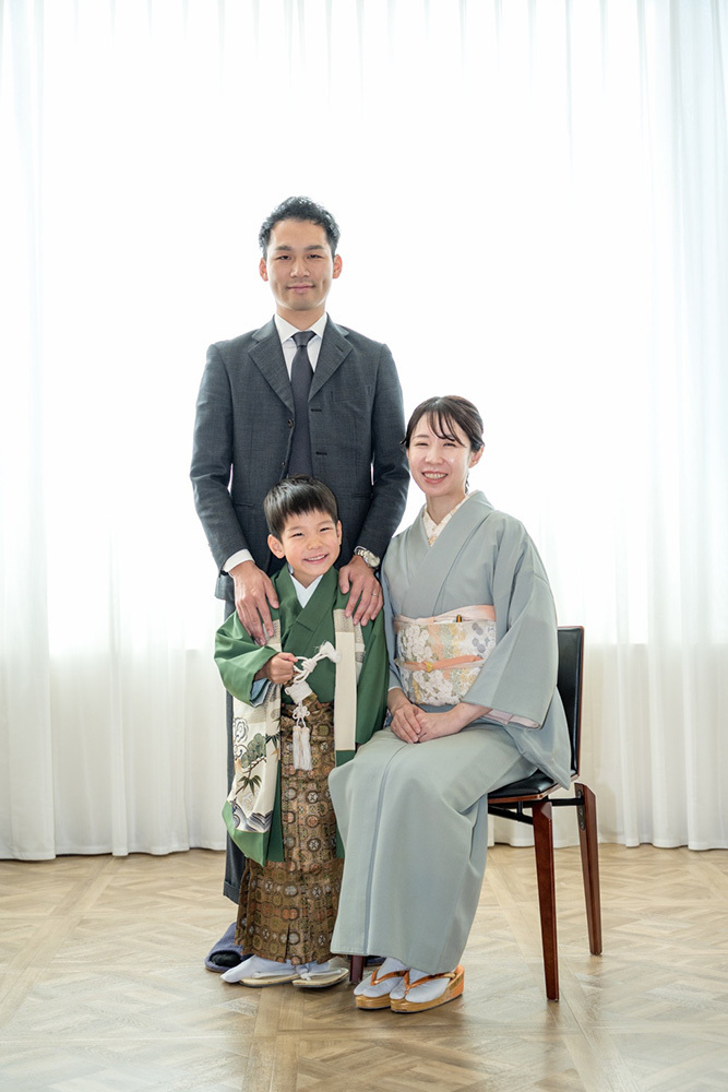 静岡市・富士市・沼津市のドレス専門店フィーノ記念日の七五三の記念写真・記念撮影