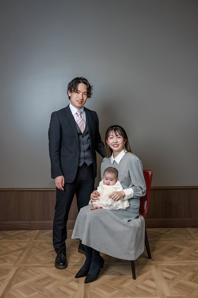 富士市の記念写真撮影・フィーノ富士店のスタジオでのお宮参りの撮影