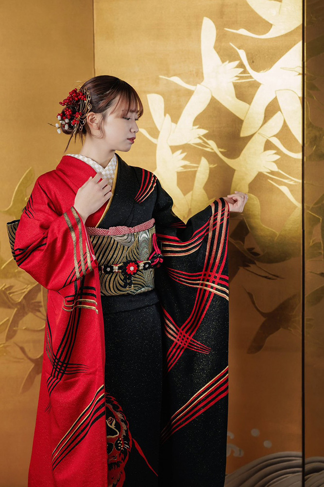 富士市の記念写真撮影・フィーノ富士店のスタジオでの成人式前撮りの撮影