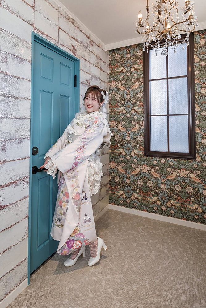 富士市の記念写真撮影・フィーノ富士店のスタジオでの成人式前撮りの撮影