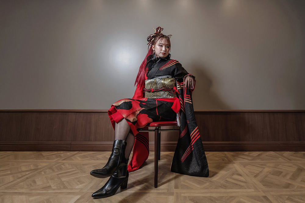 富士市の記念写真撮影・フィーノ富士店のスタジオでの成人式前撮りの撮影