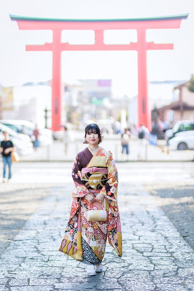 富士市の記念写真撮影・フィーノ富士店の富士宮浅間大社での成人式前撮りの撮影