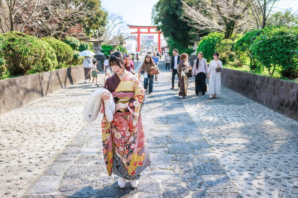 富士市の記念写真撮影・フィーノ富士店の富士宮浅間大社での成人式前撮りの撮影