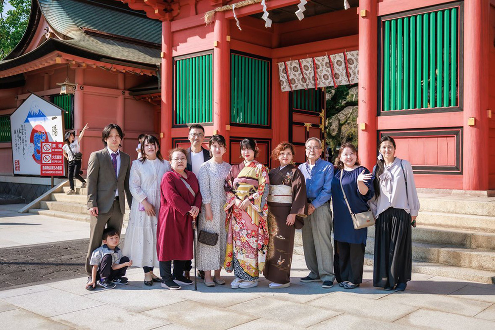 富士市の記念写真撮影・フィーノ富士店の富士宮浅間大社での成人式前撮りの撮影