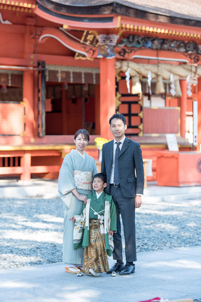 富士市の記念写真撮影・フィーノ富士店の富士宮浅間大社での七五三の撮影