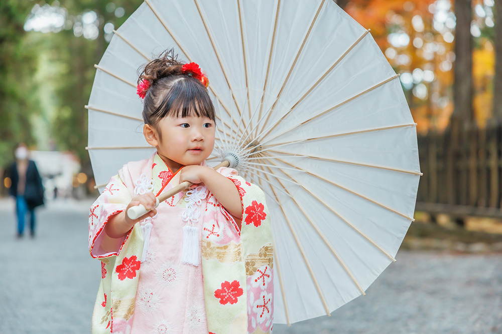 富士市の記念写真撮影・フィーノ富士店の小國神社での七五三の撮影