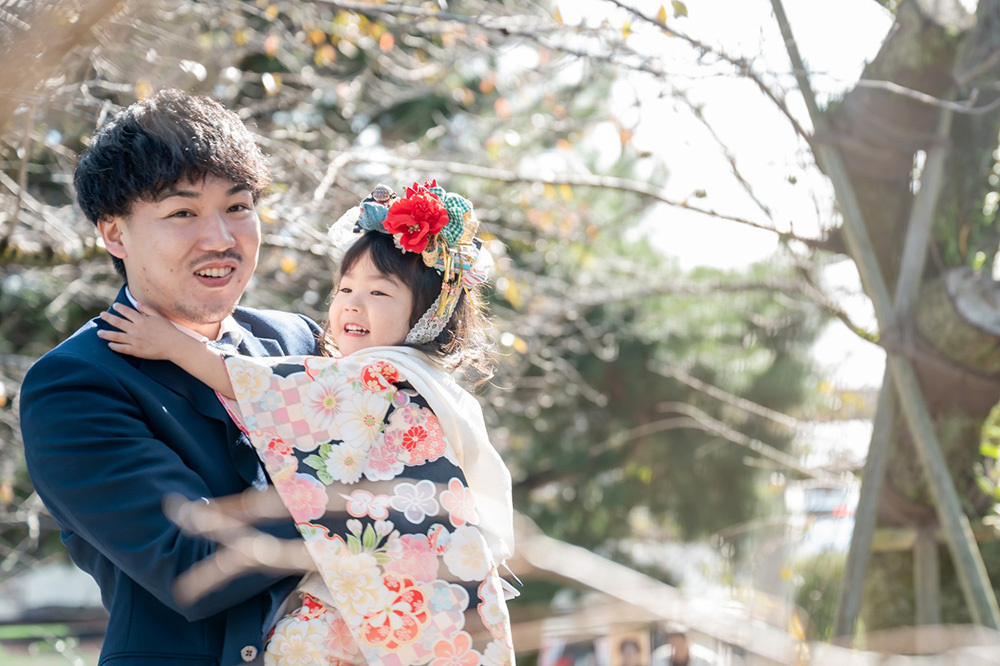 富士市の記念写真撮影・フィーノ富士店の三嶋大社での七五三の撮影