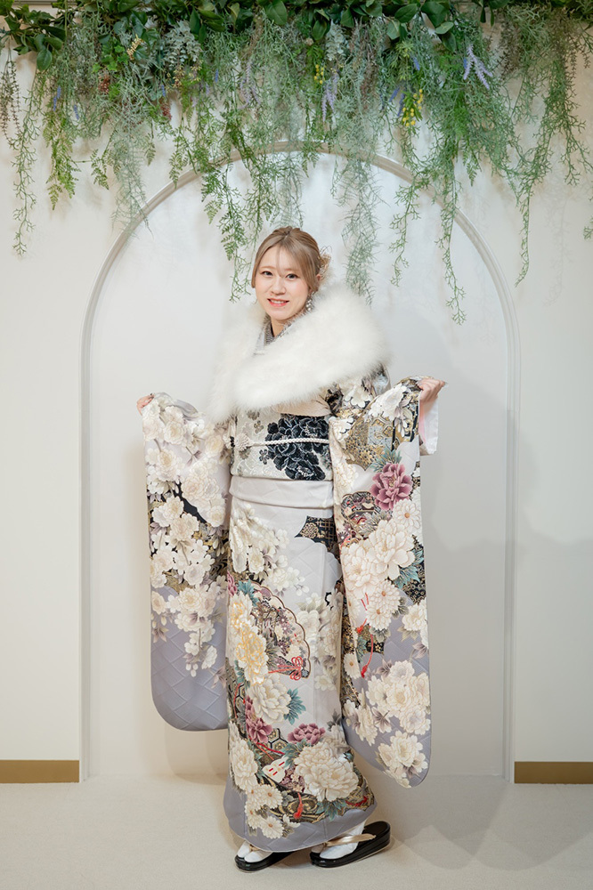 富士市成人式の記念写真撮影・フィーノ富士店のスタジオでの成人式前撮りの撮影