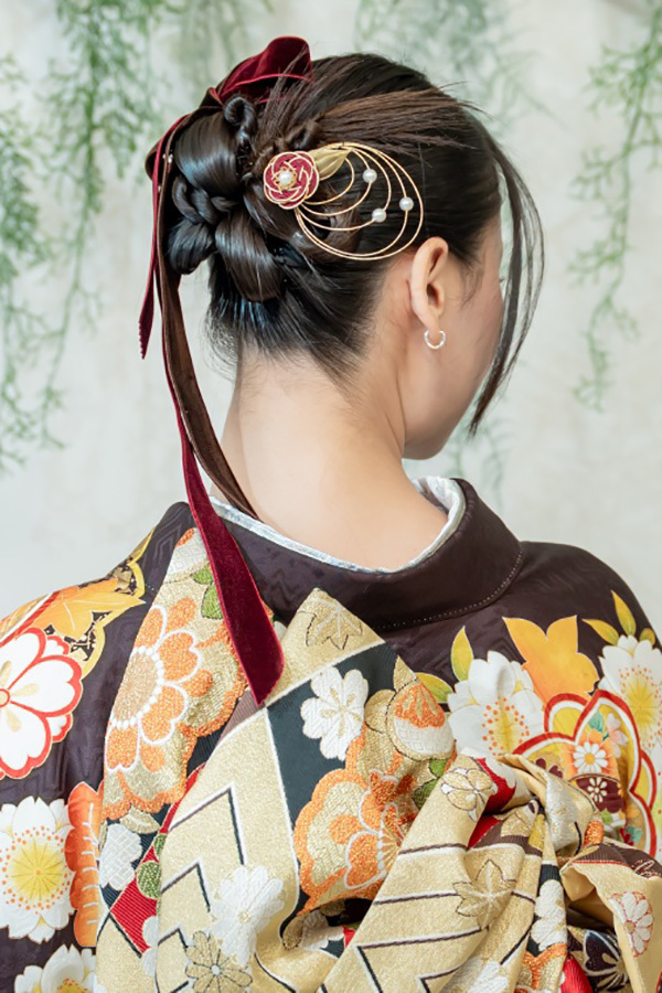 静岡のフィーノ記念日で撮影した成人式の記念写真のヘアメイク