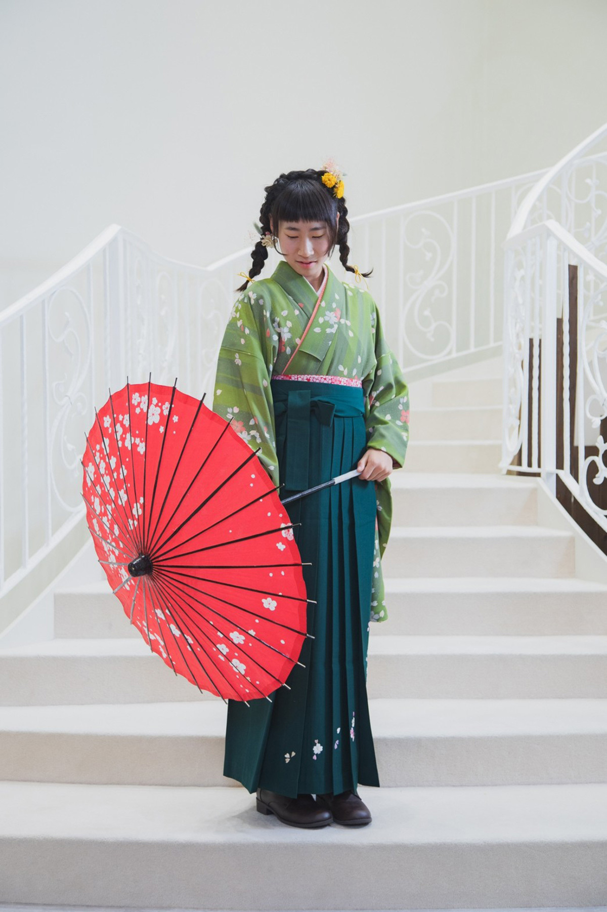 静岡市・富士市・沼津市のドレス専門店フィーノ記念日の卒業式の記念撮影