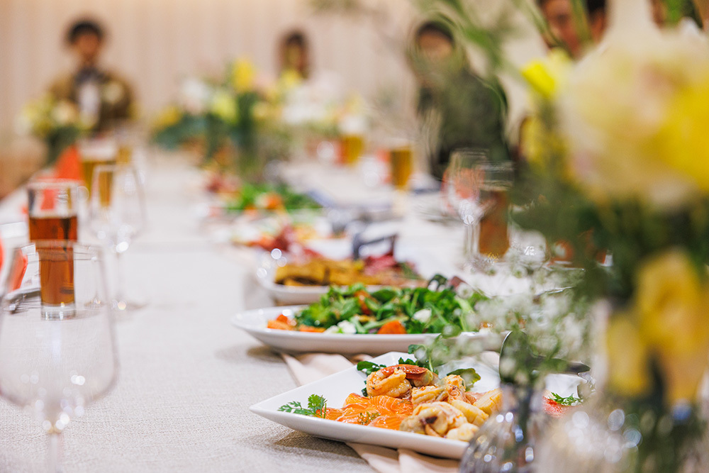 富士市フィーノ記念日の会食プランのお料理