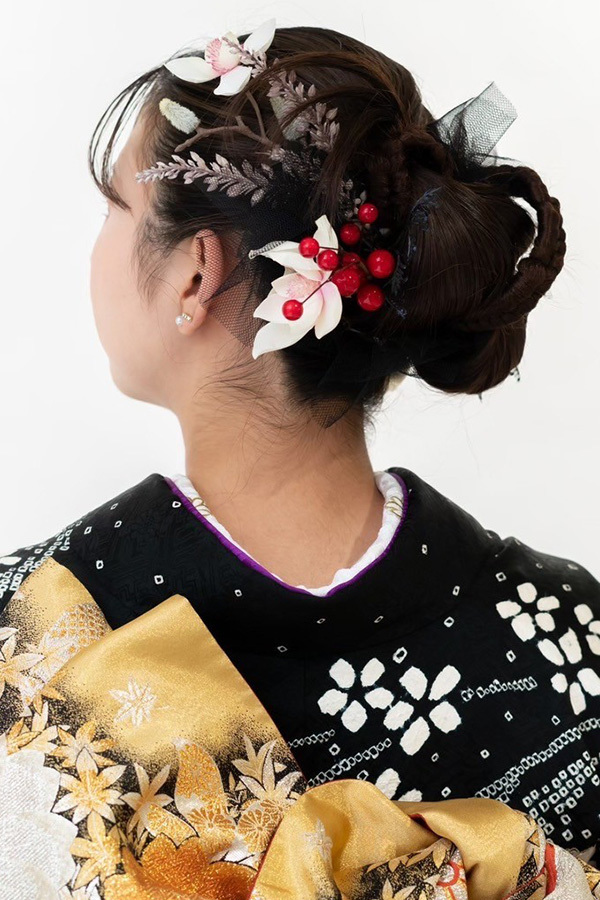 静岡のフィーノ記念日で撮影した成人式の記念写真のヘアメイク