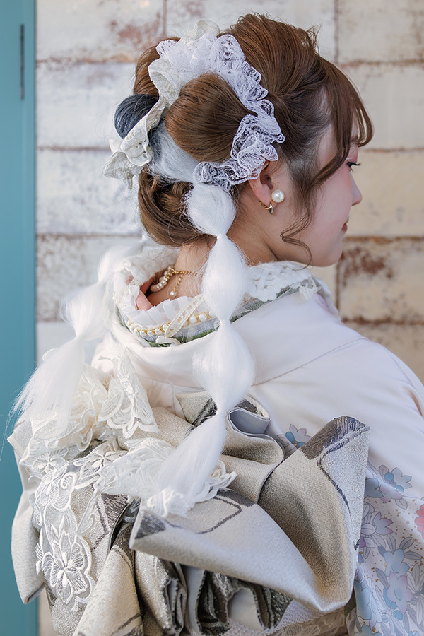 静岡のフィーノ記念日で撮影した成人式の記念写真のヘアメイク
