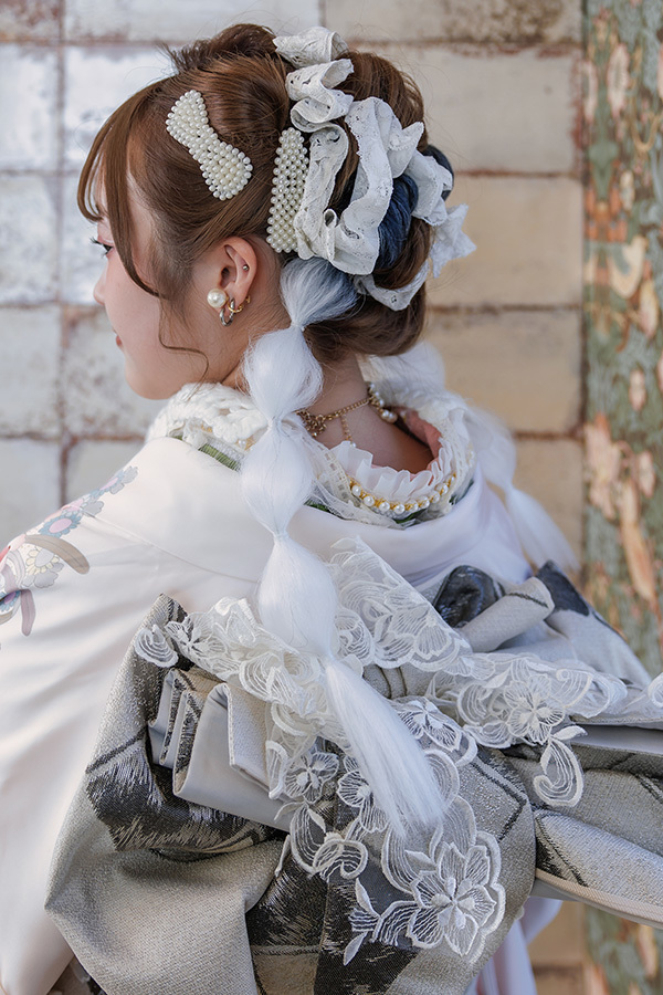 静岡のフィーノ記念日で撮影した成人式の記念写真のヘアメイク