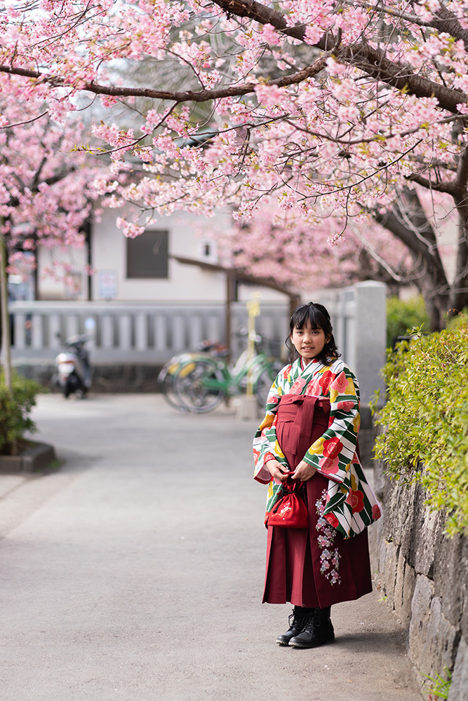 静岡市・富士市・沼津市のドレス専門店フィーノ記念日の卒業式の記念撮影