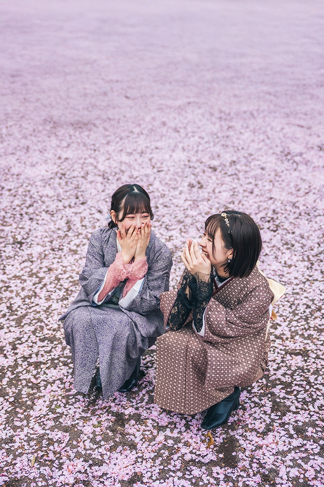 静岡市・富士市・沼津市のフィーノで着物を着てお出かけできるフィーノ気分の女の子たちの写真