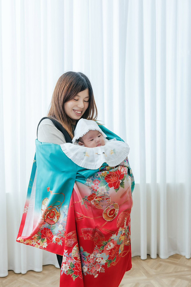富士市の記念写真撮影・フィーノ富士店のスタジオでのお宮参りの撮影