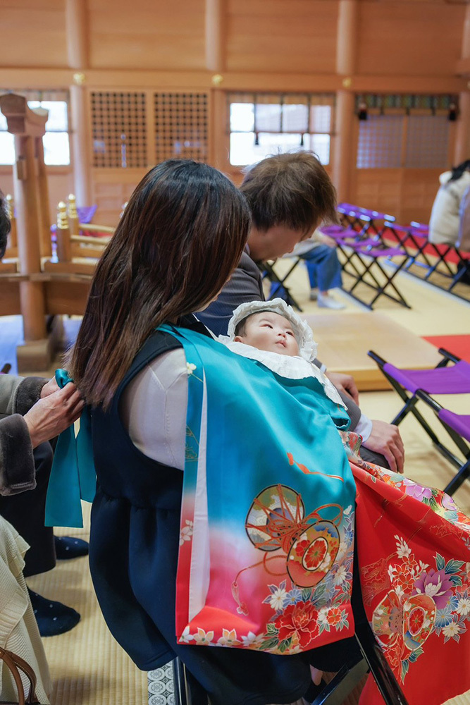 富士市の記念写真撮影・フィーノ富士店の三日市神社でのお宮参りの撮影