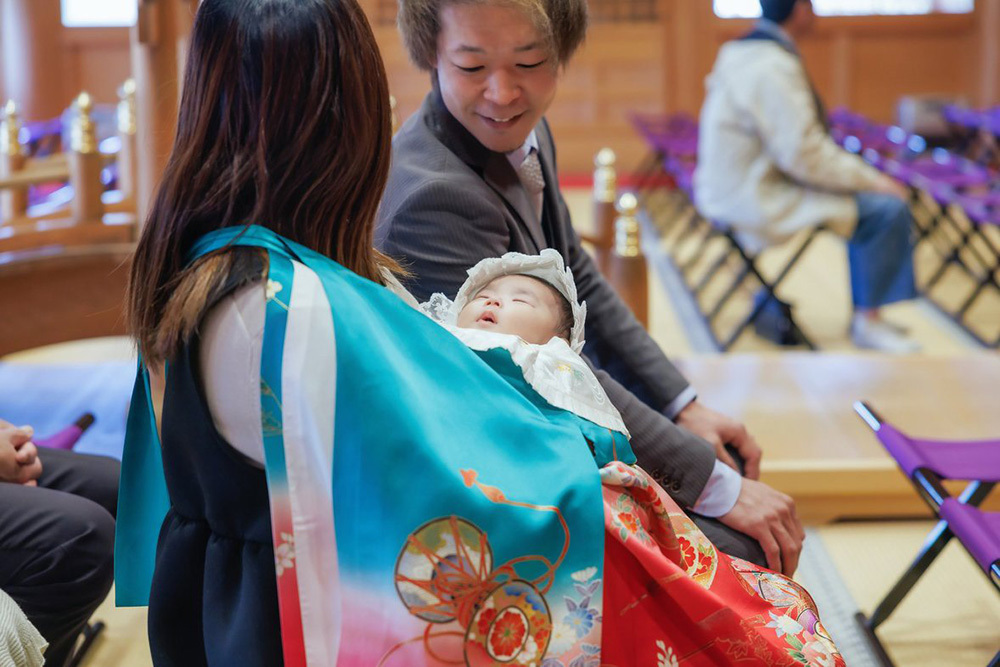 富士市の記念写真撮影・フィーノ富士店の三日市神社でのお宮参りの撮影
