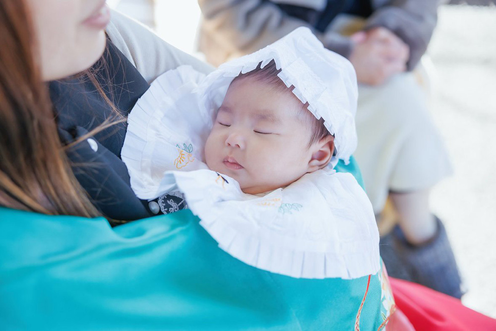 富士市の記念写真撮影・フィーノ富士店の三日市神社でのお宮参りの撮影