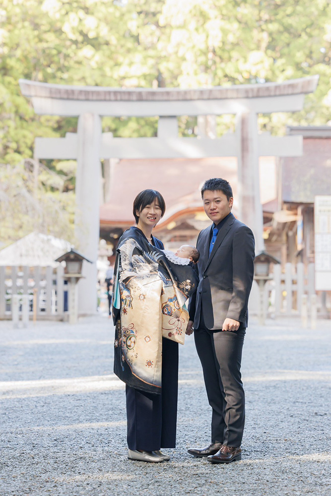富士市の記念写真撮影・フィーノ富士店の小國神社でのお宮参りの撮影