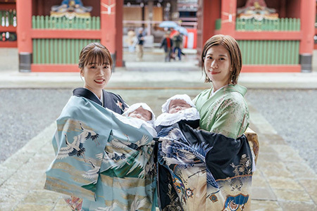 富士市の記念写真撮影・フィーノ富士店の静岡浅間神社でのお宮参りの撮影