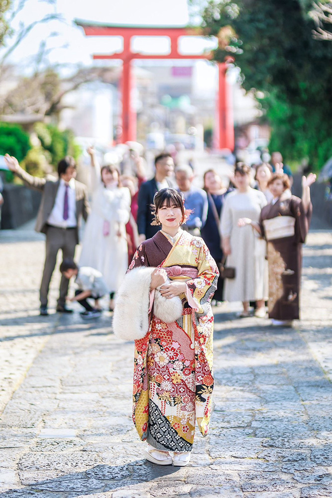 富士市の記念写真撮影・フィーノ富士店の富士宮浅間大社での成人式前撮りの撮影