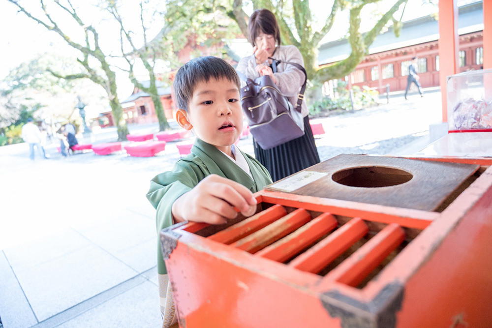 富士市の記念写真撮影・フィーノ富士店の富士宮浅間大社での七五三の撮影