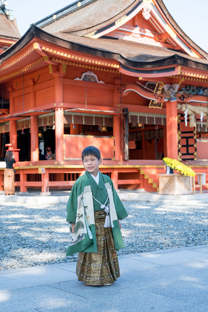 富士市の記念写真撮影・フィーノ富士店の富士宮浅間大社での七五三の撮影