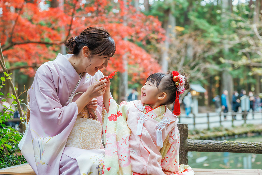 富士市の記念写真撮影・フィーノ富士店の小國神社での七五三の撮影