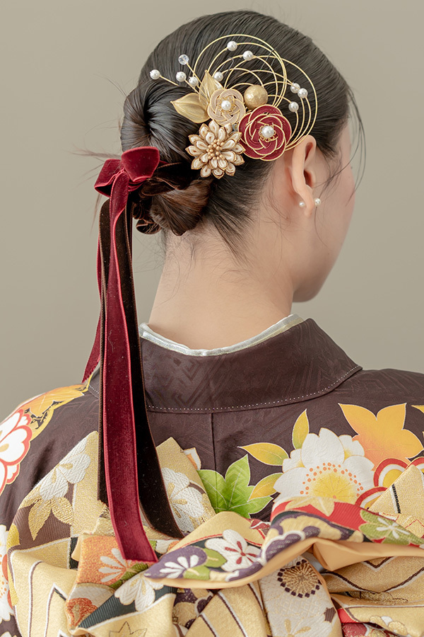 静岡のフィーノ記念日で撮影した成人式の記念写真のヘアメイク