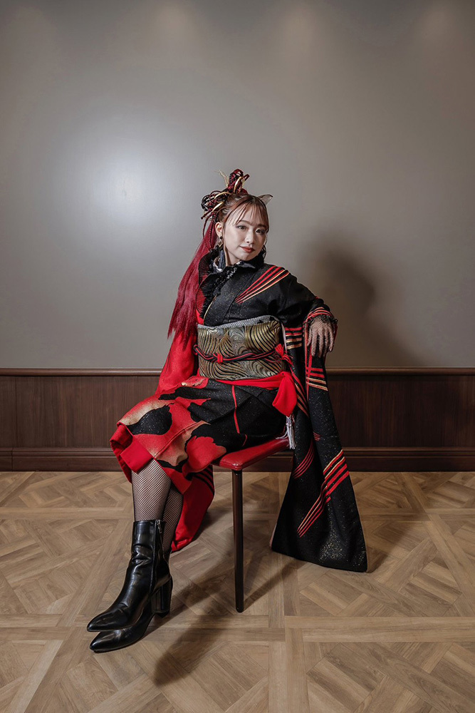 富士市の記念写真撮影・フィーノ富士店のスタジオでの成人式前撮りの撮影