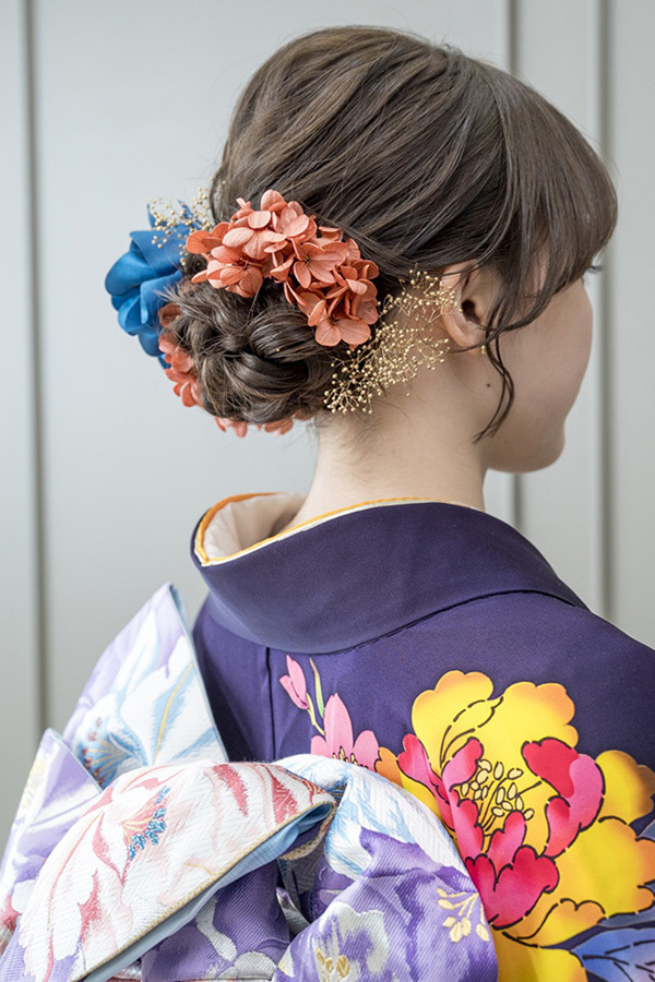 静岡県富士市のフィーノ記念日で撮影した成人式の記念写真のヘアメイク